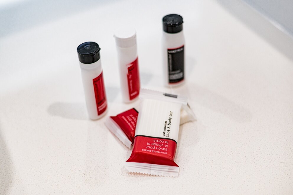 Bathroom amenities at our kingston ontario hotel