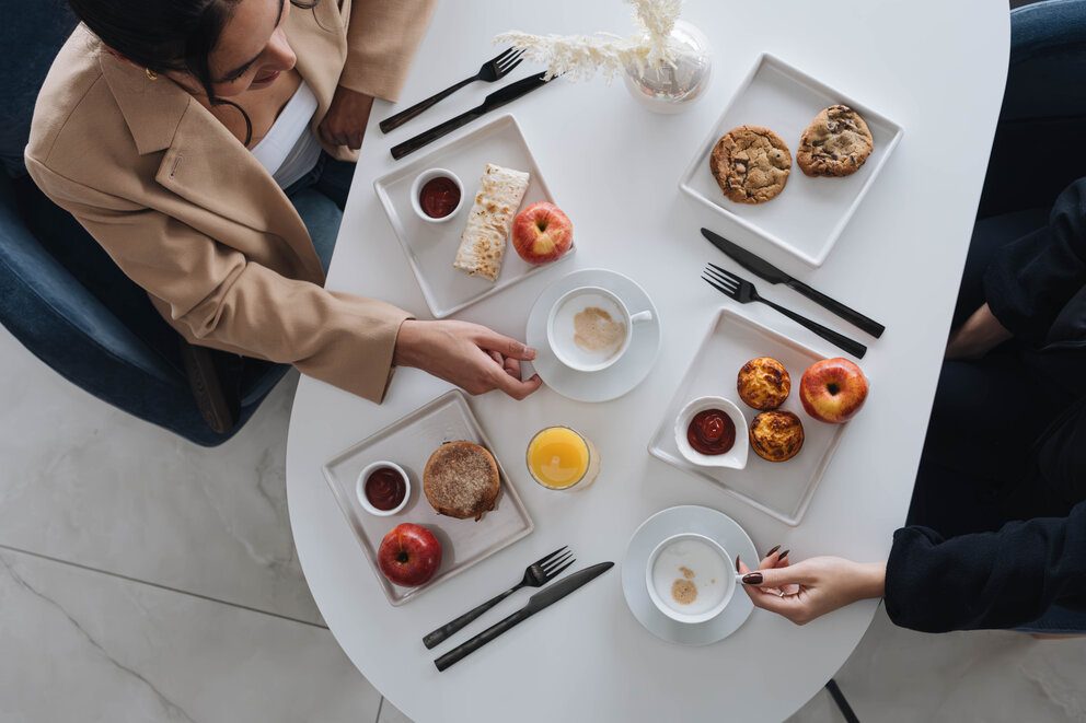 Breakfast at Strata Hotel Lobby Bar